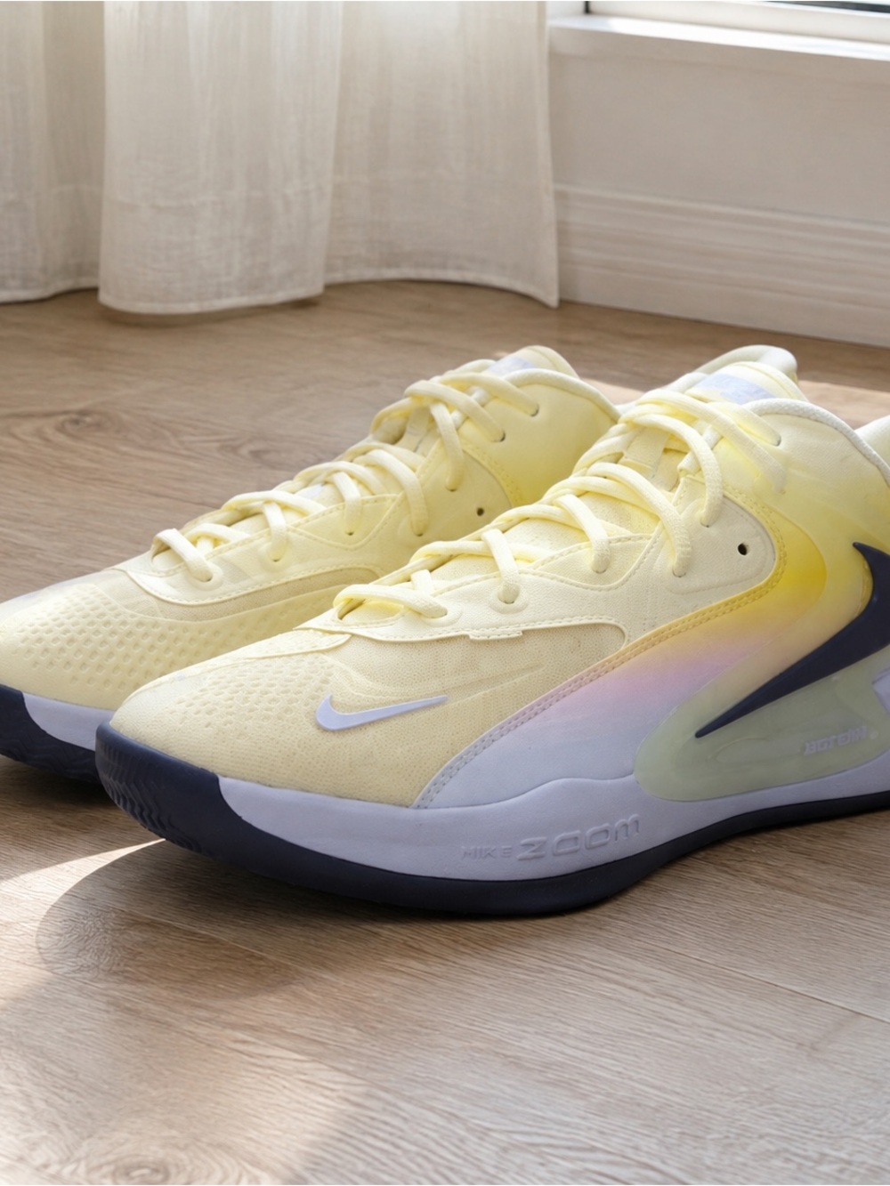 Nike Women’s Yellow Gradient Zoom Basketball Shoes